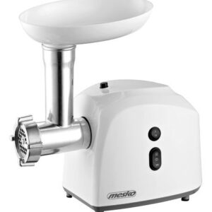Gaļas mašīnā Mesko  MS 4805 Meat mincer, Power 600W, Bowl, Middle size sieve, Mince sieve, Poppy sieve, Plunger, Sausage filler   MS 4805  White, Middle size sieve, mince sieve, poppy sieve, plunger, sausage filler, kibbe attachment 