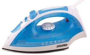 Glūdeklis Mesko  Iron  MS 5023 Blue/White, 2200 W, With cord, Anti-scale system, Vertical steam function 