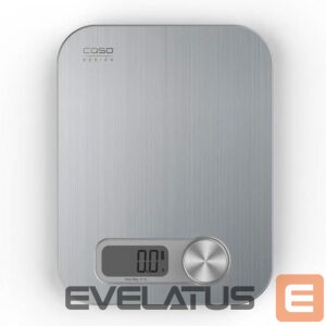 Kitchen scales Caso  Design kitchen scale Maximum weight (capacity) 5 kg, Graduation 1 g, Display type Digital, Stainless Steel 