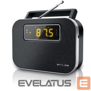 Interactive solution Muse  M-081R Black, Alarm function, 2-band PLL portable radio 