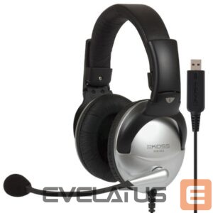 Bezvadu austiņas Koss  Gaming headphones SB45 USB Wired, On-Ear, Microphone, USB Type-A, Noise canceling, Silver/Black 