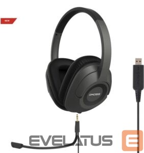 Belaidės ausinės Koss  Headphones SB42 USB Wired, On-Ear, Microphone, USB Type-A, Black/Grey 