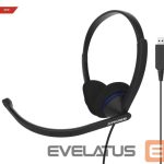 Bezvadu austiņas Koss  Headphones CS200 USB Wired, On-Ear, Microphone, USB Type-A, Black 