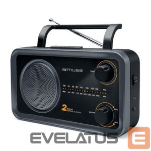 Interaktīvs risinājums Muse  2-bands portable radio M-06DS Grey, AUX in 