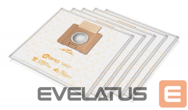 Vacuum cleaner accessory ETA Vacuum cleaner bags Antibacterial Maxi 960068021 Suitable for 151190000, 051190000