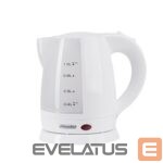 Virdulys Mesko  Kettle MS 1276 Standard, Plastic, White, 1600 W, 360° rotational base, 1 L 