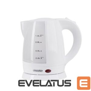 Virdulys Mesko  Kettle MS 1276 Standard, Plastic, White, 1600 W, 360° rotational base, 1 L 