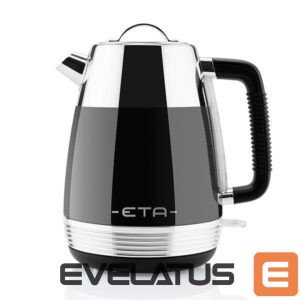 Tējkanna ETA  Storio Kettle 918690020 Standard, 2150 W, 1.7 L, Stainless steel, 360° rotational base, Black 