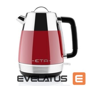 Tējkanna ETA  Storio Kettle 918690030 Standard, 2150 W, 1.7 L, Stainless steel, 360° rotational base, Red 