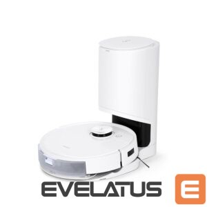 Putekļusūcējs Ecovacs  Vacuum cleaner DEEBOT T9+ Wet&Dry, Operating time (max) 175 min, Lithium Ion, 5200 mAh, Dust capacity 0.42 L, 3000 Pa, White, Battery warranty 24 month(s) 