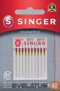 Aksesuāri un filtri Singer  Universal Needle for Woven Fabrics 80/12 10PK 