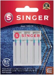 Aksesuāri un filtri Singer  Denim Needle 100/16 5PK 