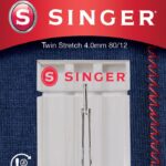 Aksesuāri un filtri Singer  Twin Stretch Needle, Decorative, 4.0 80/12 1PK 