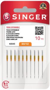 Aksesuāri un filtri Singer  Needle, 2045 SZ12 BLST W/10 