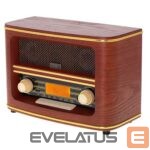 Interaktyvus sprendimas Adler  Retro Radio AD 1187	 Display LCD, AUX in, Wooden, Alarm function 