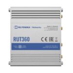 Rūteris Teltonika  Industrial Cellular Router RUT360 LTE CAT6 	1 x LAN ports, 10/100 Mbps, compliance with IEEE 802.3, IEEE 802.3u standards, supports auto MDI/MDIX crossover Mbit/s, Ethernet LAN (RJ-45) ports 2 x RJ45 ports, 10/100 Mbps, Mesh Support No, MU-MiMO Yes, 3G/4G data sharing, Antenna type 2 x SMA for LTE, 2 x RP-SMA for WiFi 
