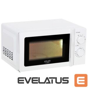 Mikrolaineahi Adler  Microwave Oven AD 6205 Free standing, 700 W, White, 5, Defrost, 20 L 