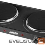 Mini cepeškrāsnis Mesko  Electric stove MS 6509 Number of burners/cooking zones 2, Black, Electric 