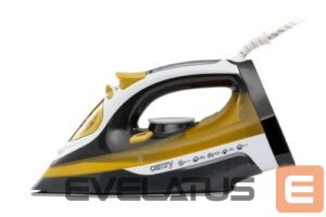 Iron Camry  Iron CR 5029 Steam Iron, 2400 W, Continuous steam 40 g/min, Steam boost performance 70 g/min, White/Black/Gold 