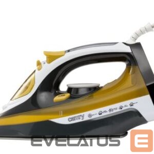 Triikrauad Camry  Iron CR 5029 Steam Iron, 2400 W, Continuous steam 40 g/min, Steam boost performance 70 g/min, White/Black/Gold 