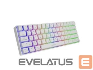 Kompiuterio klaviatūra Genesis  THOR 660 RGB Gaming keyboard, RGB LED light, US, White, Wireless/Wired, Wireless connection, Gateron Red Switch 