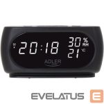 Интерактивное решение Adler  Clock with Thermometer AD 1186 Black 