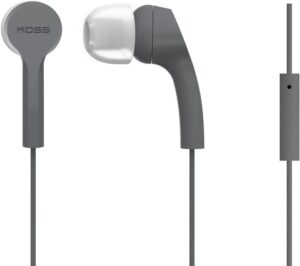 Bezvadu austiņas Koss  Headphones KEB9iGRY Wired, In-ear, Microphone, Gray 
