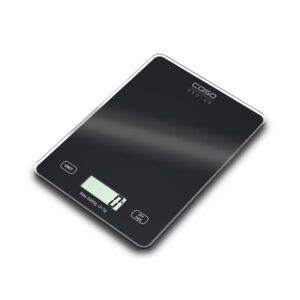 Virtuvinės svarstyklės Caso  Kitchen scale Slim Maximum weight (capacity) 5 kg, Graduation 1 g, Black 
