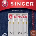 Filtrid ja tarvikud Singer  Ball Point Needle 80/12 5PK for Knit Fabrics 