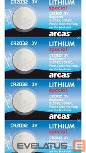 Cita datorprece Arcas  CR2032, Lithium, 5 pc(s) 