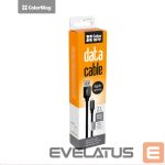 Контроллер ColorWay  Data Cable Apple Lightning Charging cable, Fast and safe charging; Stable data transmission, Black, 1 m 