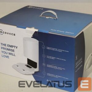Putekļsūcēja piederums Ecovacs  SALE OUT.  Auto-Empty Station in White for OZMO T8 Series and N8/T9 Series incl. 2 dust bags  Auto-Empty Station Number of bags 2, White, USED AS DEMO, For OZMO T8 Series and N8/T9 Series 