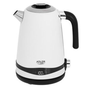 Teapot Adler  Kettle AD 1295w	 Electric, 2200 W, 1.7 L, Stainless steel, 360° rotational base, White 