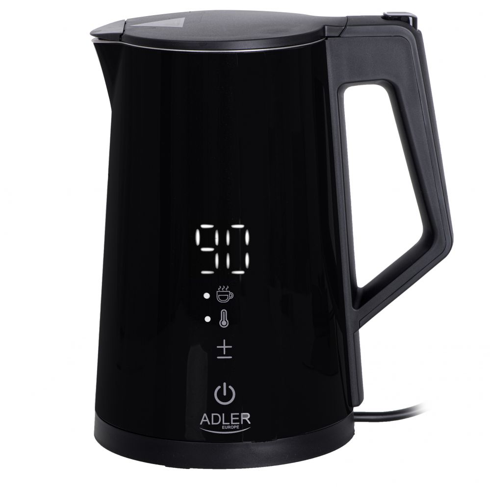 Veekeetja Adler Kettle AD 1345b Electric, 2200 W, 1.7 L, Stainless steel, 360° rotational base, Black