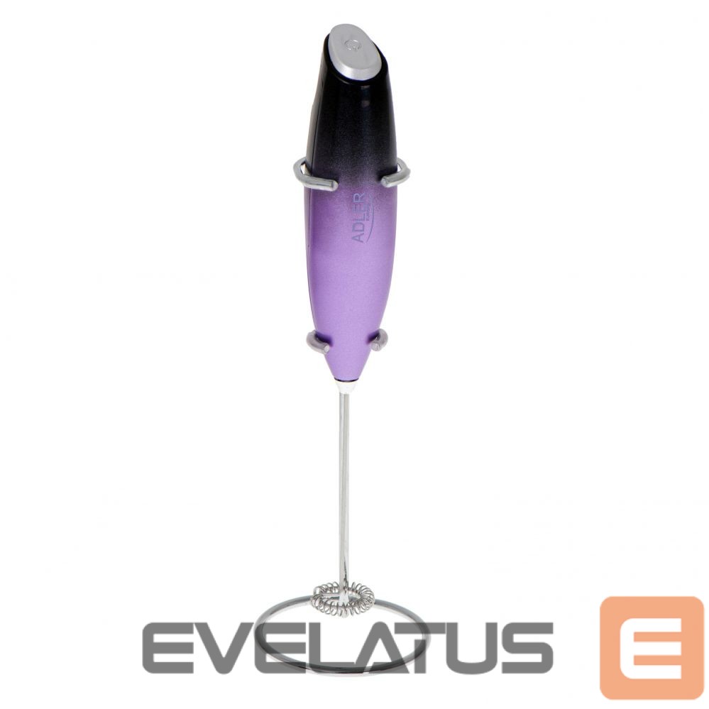 Aksesuārs kafijas automātiem Adler Milk frother with a stand AD 4499 Black/Purple