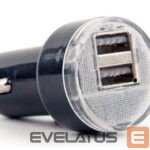 Контроллер EnerGenie  2-port USB car charger EG-U2C2A-CAR-02 Black, 2.1 A 