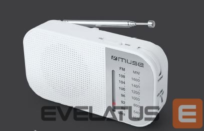 Interaktīvs risinājums Muse M-025 RW, Portable radio, White