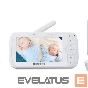 Kiti smulkūs buitiniai prietaisai Motorola  Video Baby Monitor - Two camera pack  VM35-2 5.0"  White 