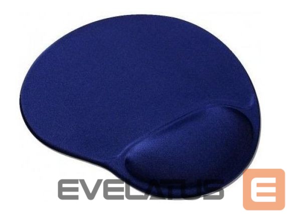 Computer mouse Gembird MP-GEL-B Gel mouse pad with wrist support, blue Blue, Gel mouse pad