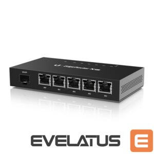 Maršrutizatoriai UBIQUITI  EdgeRouter ER-X-SFP No Wi-Fi, 10/100/1000 Mbit/s, Ethernet LAN (RJ-45) ports 5, Mesh Support No, MU-MiMO No, No mobile broadband, 1 