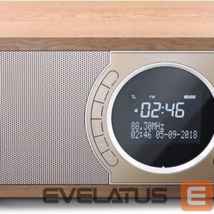 Interactive solution Sharp  DR-450(BR) Digital Radio, FM/DAB/DAB+, Bluetooth 4.2, Alarm function, Brown 