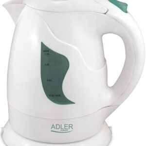 Veekeetja Adler  AD 08 Standard kettle, Plastic, White, 850 W, 1 L, 360° rotational base 