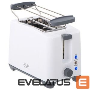 Toster Adler  Toaster AD 3216 Power 750 W, Number of slots 2, Housing material Plastic, White 