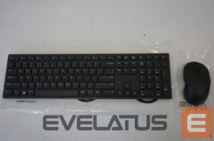 Computer keyboard Dell  SALE OUT.  Keyboard and Mouse KM5221W Pro Wireless US International (RTL BOX)  Pro Keyboard and Mouse (RTL BOX)  KM5221W Keyboard and Mouse Set, Wireless, Batteries included, US, REFURBISHED, DAMAGED PACKAGING, MARKS ON KEYBOARD BACK, Black 