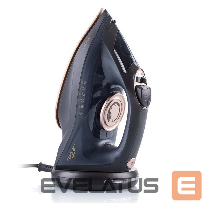 Triikrauad ETA Iron Kiara 127690000 Cordless Steam Iron, 2200 W, Water tank capacity 220 ml, Continuous steam 40 g/min, Black