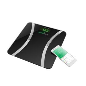Svarstyklės ETA  Vital Body Personal scale 678090000 Body analyzer, Maximum weight (capacity) 180 kg, Accuracy 100 g, Body Mass Index (BMI) measuring, Black 