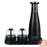 Cita mazā sadzīves tehnika Adler  Electric Salt and pepper grinder AD 4449b 7 W, Housing material ABS plastic, Lithium, Matte Black 