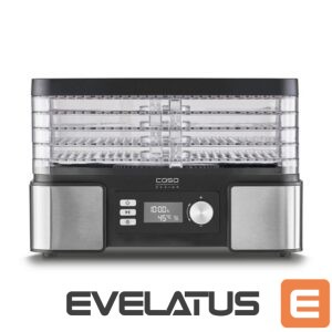 Cita mazā sadzīves tehnika Caso  Food Dehydrator DH 450 Power 370-450 W, Number of trays 5, Temperature control, Integrated timer, Black/Stainless Steel 
