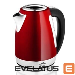 Veekeetja ETA  Kettle Ela Digi 959890010 Electric, 2200 W, 1.7 L, Stainless steel, 360° rotational base, Red 