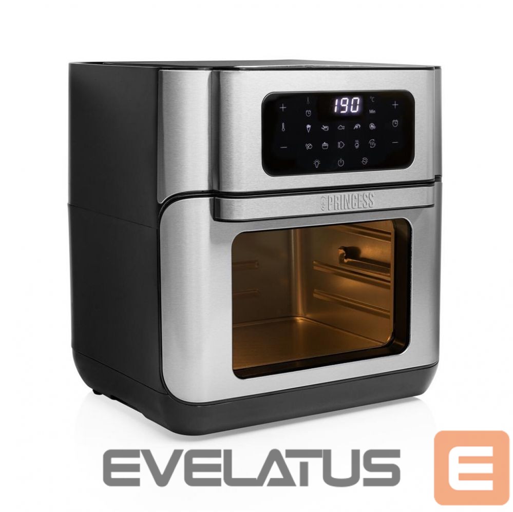 Galda grils Princess Aerofryer Oven 182065 Power 1500 W, Capacity 10 L, Black/Stainless Steel